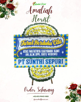Papan Bunga Duka di Karet Semanggi