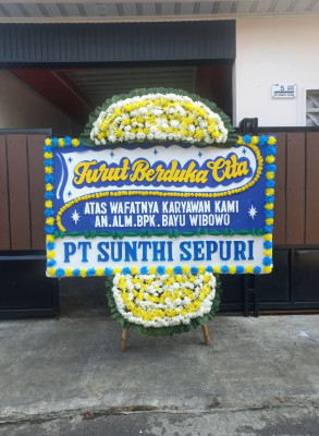 Papan Bunga Duka di Karet Semanggi