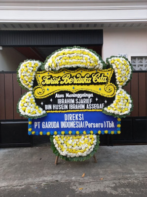 Papan Bunga Duka di Karet Semanggi
