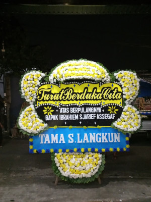 Papan Bunga Duka di Karet Semanggi