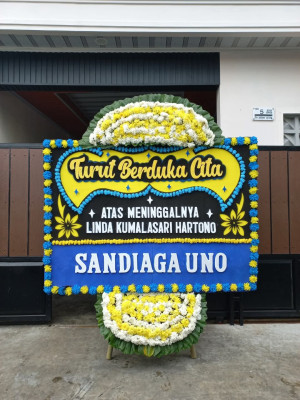 Papan Bunga Duka di Karet Semanggi